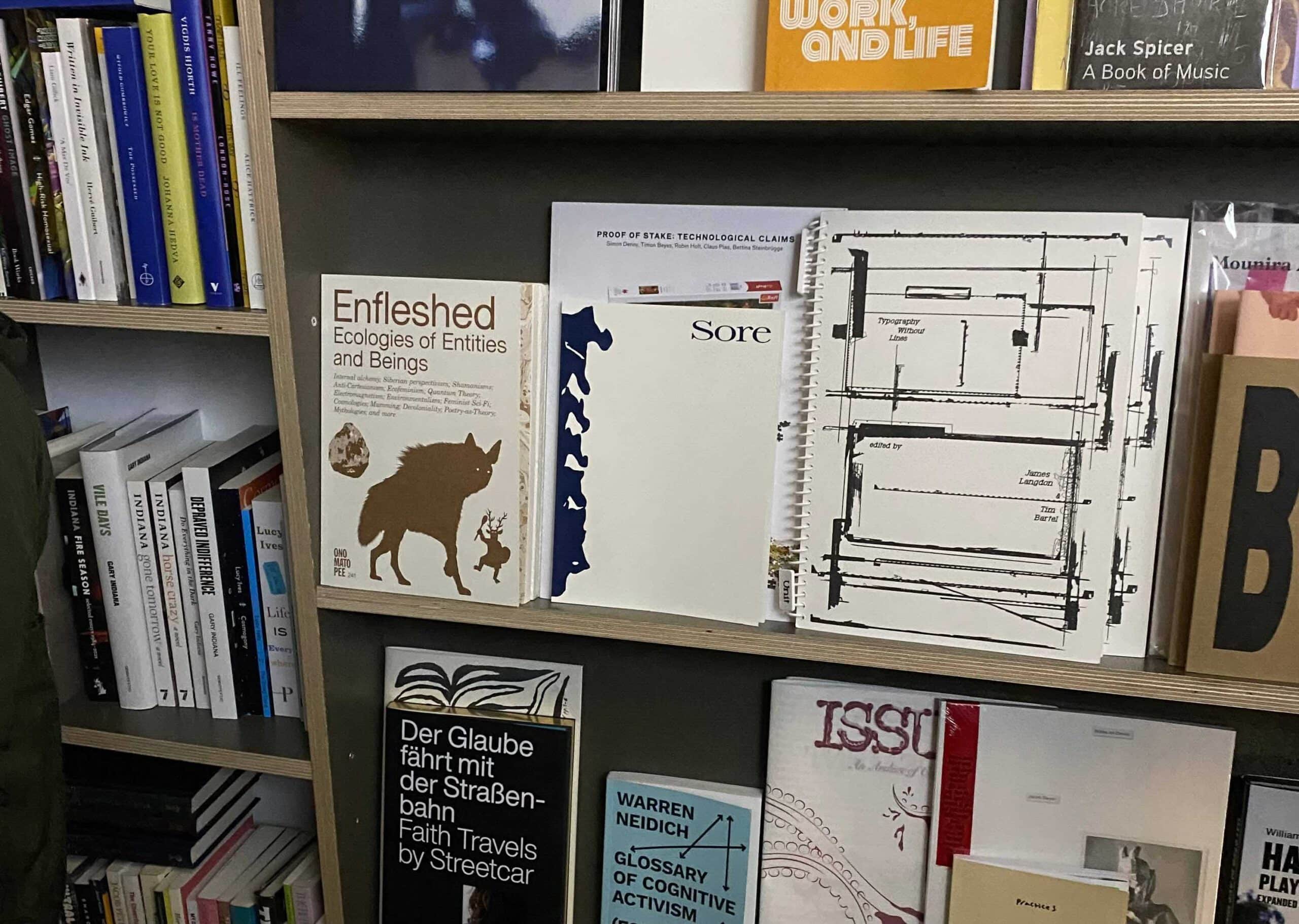 books on shelves