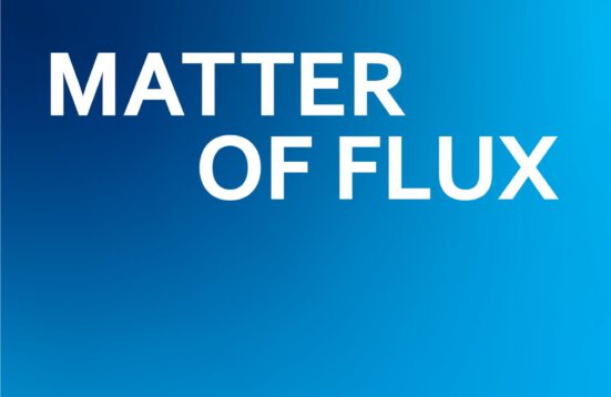 Book cover for "MATTER OF FLUX" Art, Biopolitics, and Networks with Care Edited by Regine Rapp / Art Laboratory Berlin